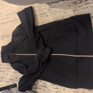 Lululemon Womens Black Full Zip Jacket  Stretch Casual Yoga Run Gym Jacket